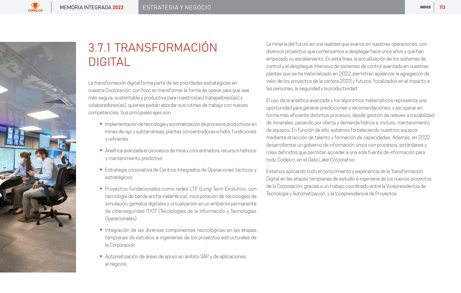 Codelco transformación digital
